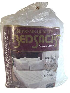 Supreme Quality Bedsack Cotton King Size Quilted Mattress Protector & Comfort